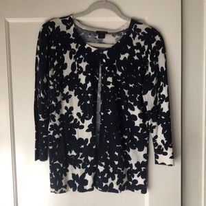 Ann Taylor graphic cardigan